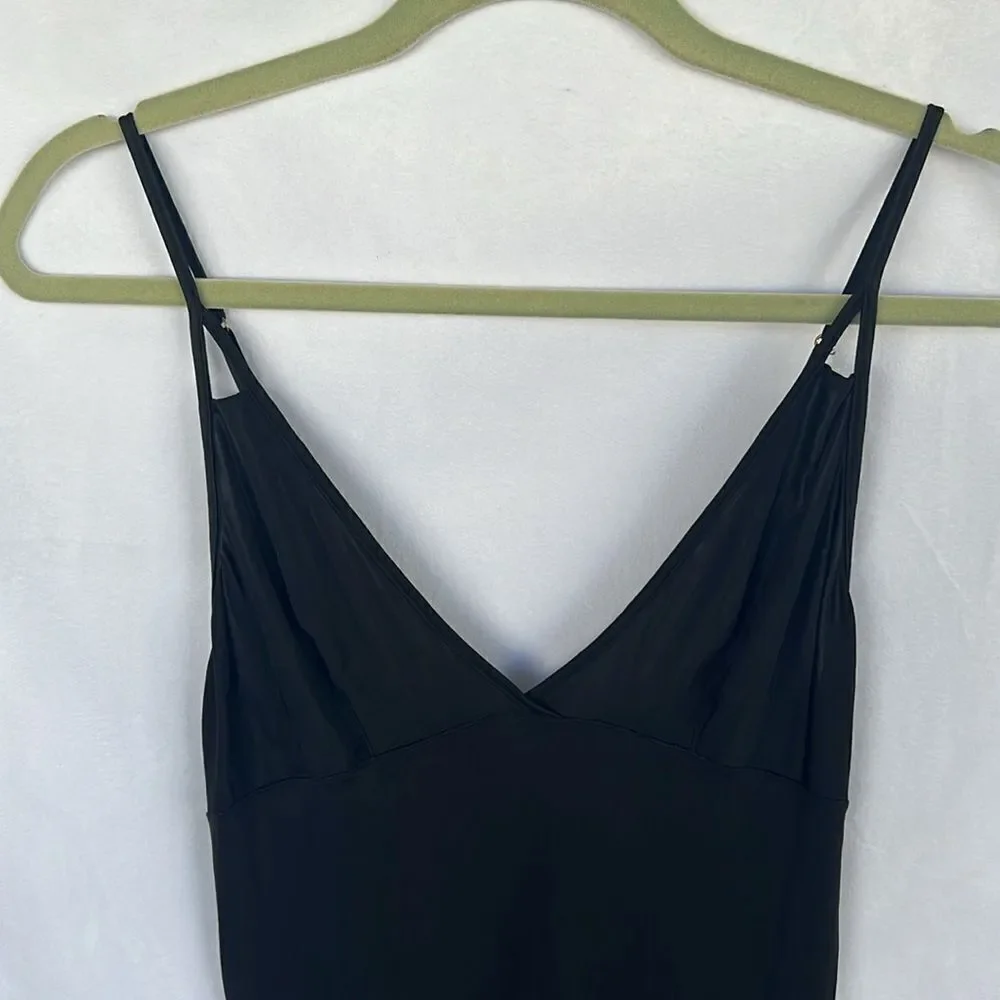 Victoria‘a Secret VS BLACK SLIP DRESS Night Gown Chemise size Small